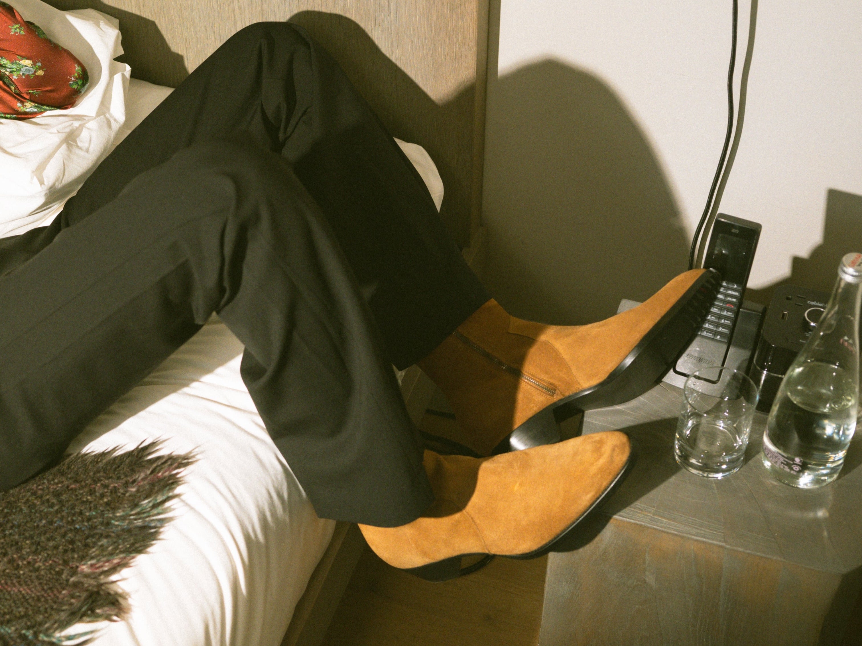 JJL Western Boots in Tan Suede