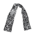 Skull Leopard Print Scarf in Pure Silk