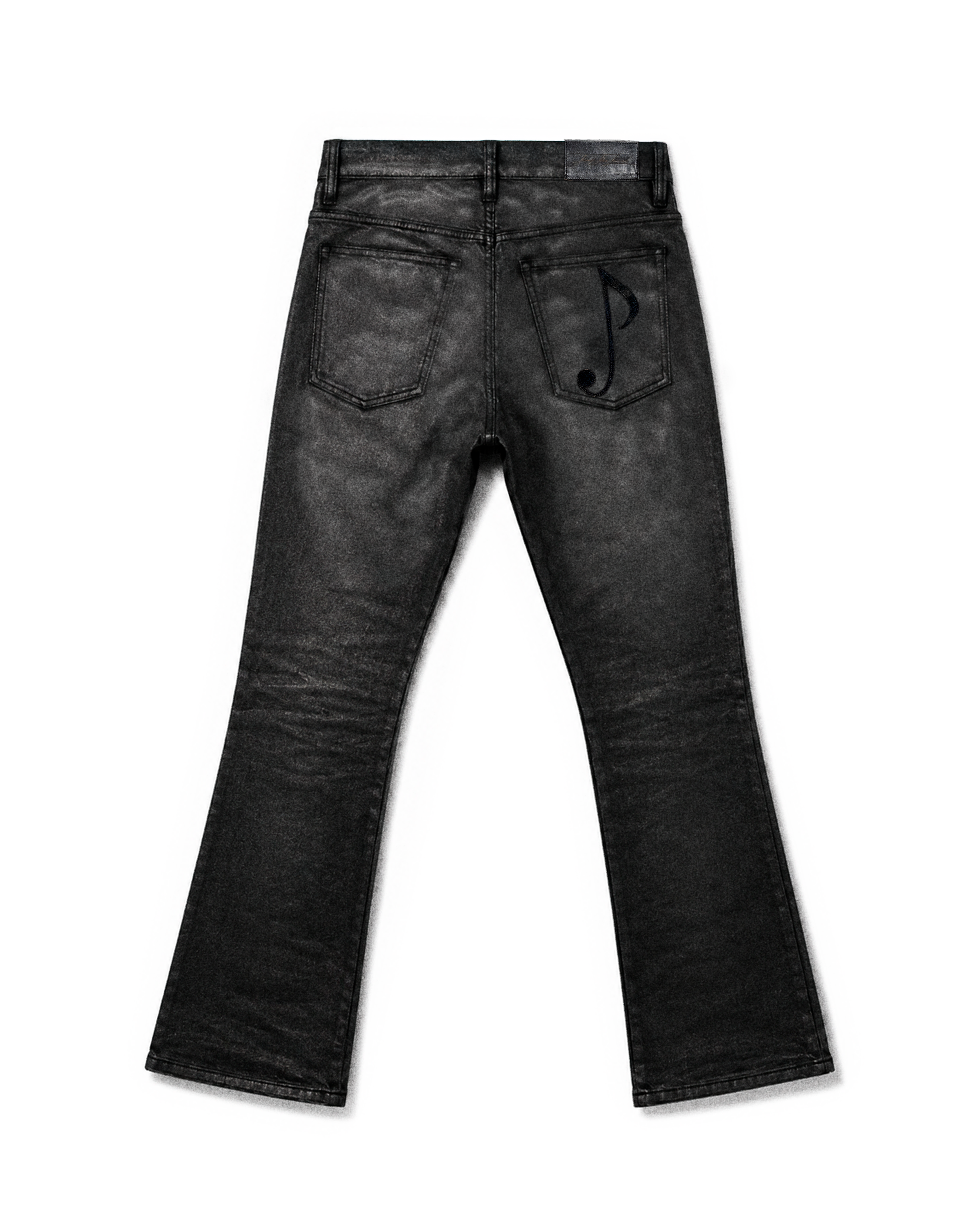 Waxed Bruce Denim in Faded Black Wash