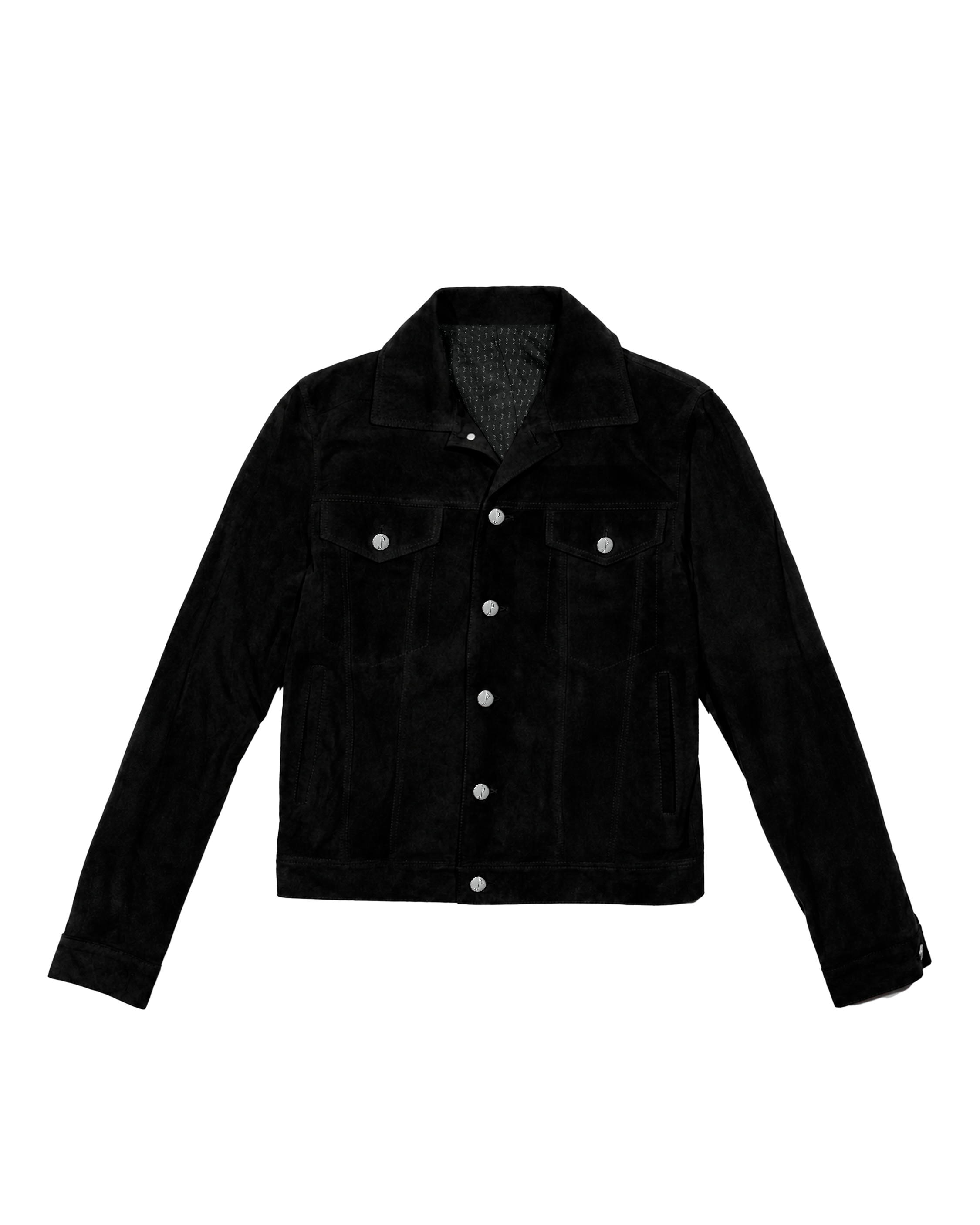 Black Suede Trucker Jacket