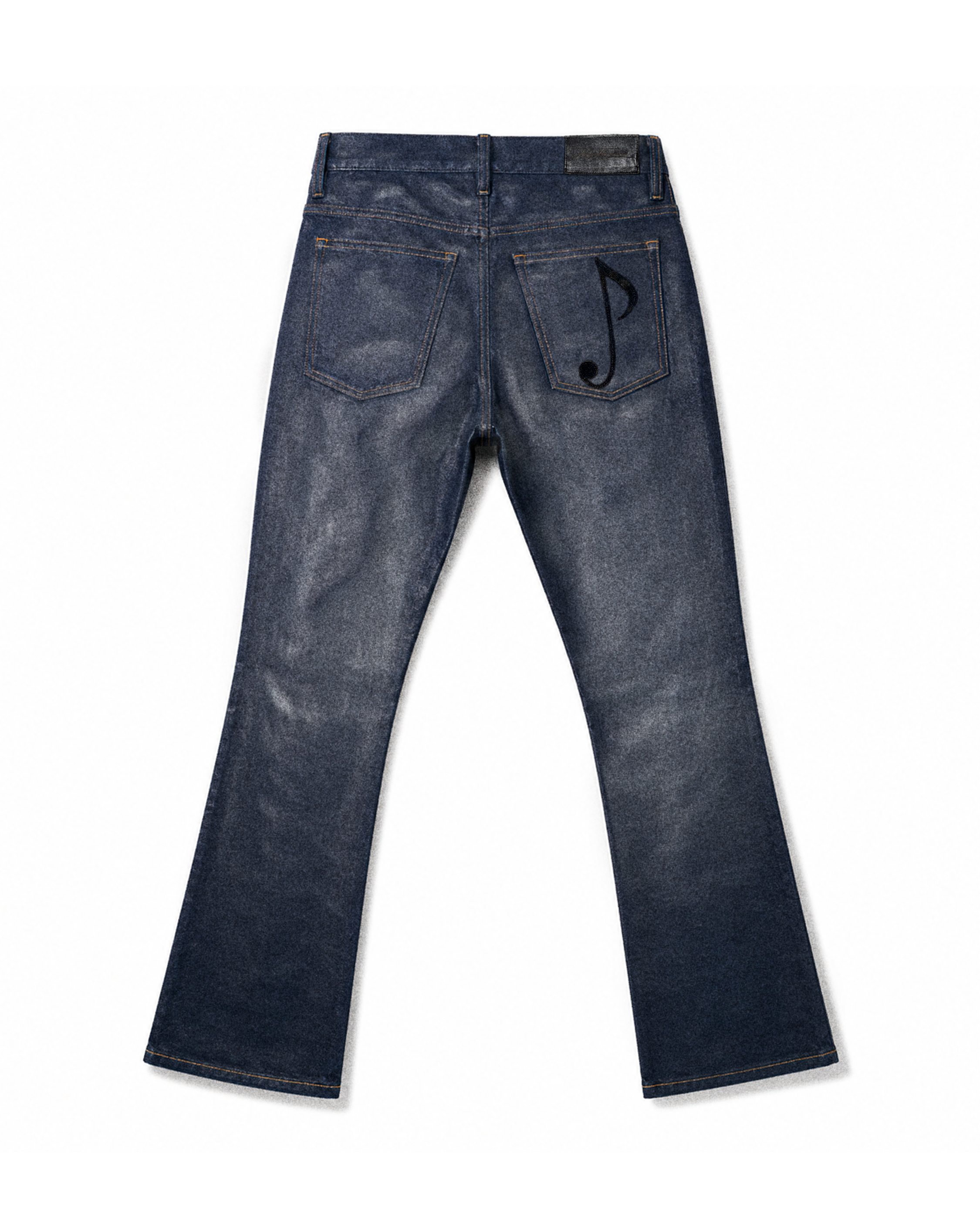 Waxed Bruce Denim in Dark Blue
