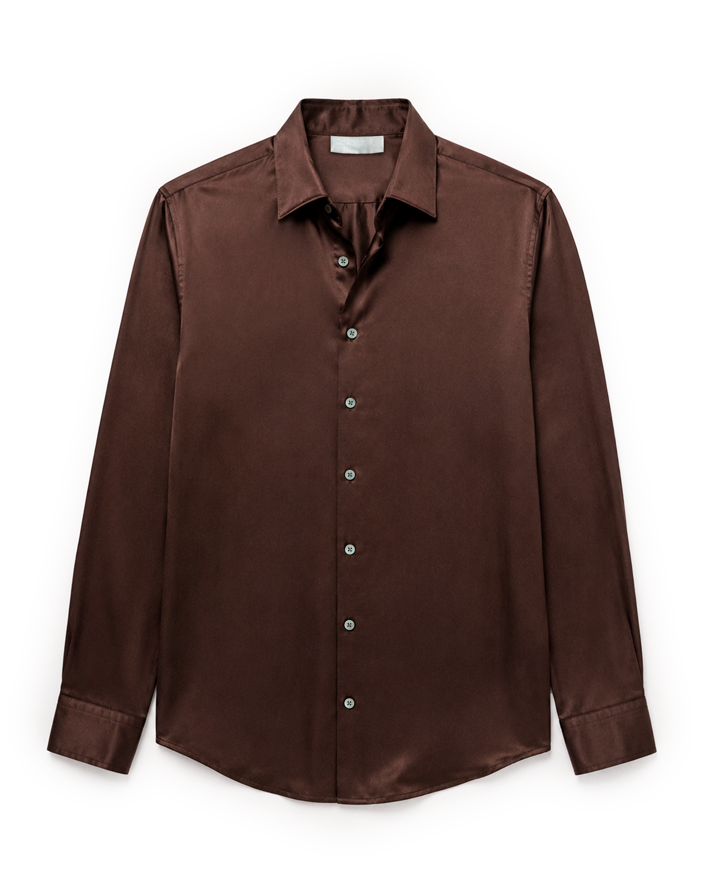 Cocoa Shirt in Silk Charmeuse