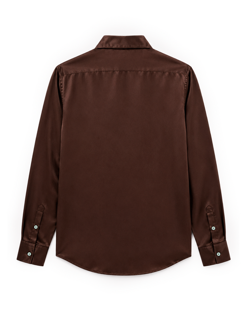 Cocoa Shirt in Silk Charmeuse