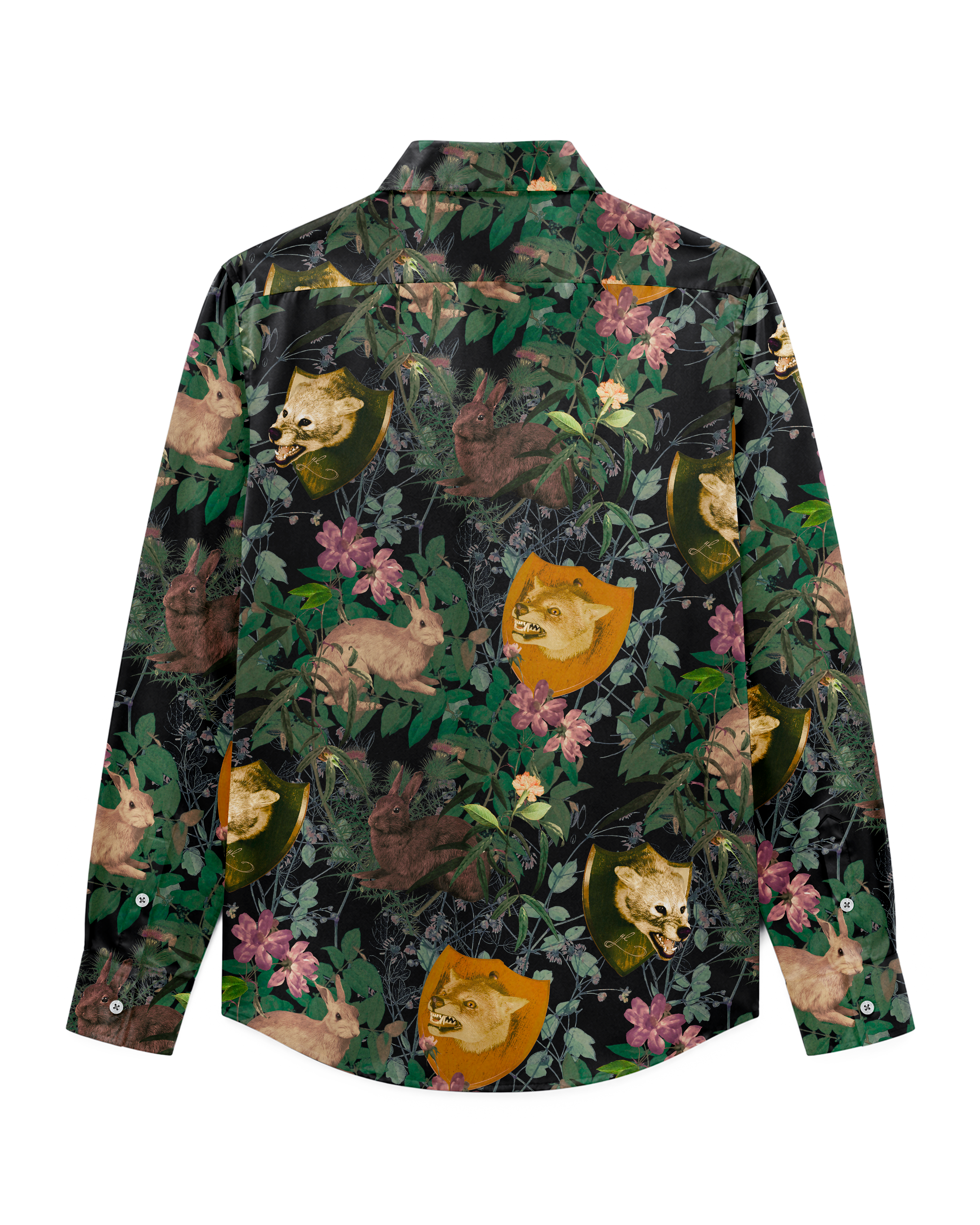 English Gardens Shirt in Silk Charmeuse