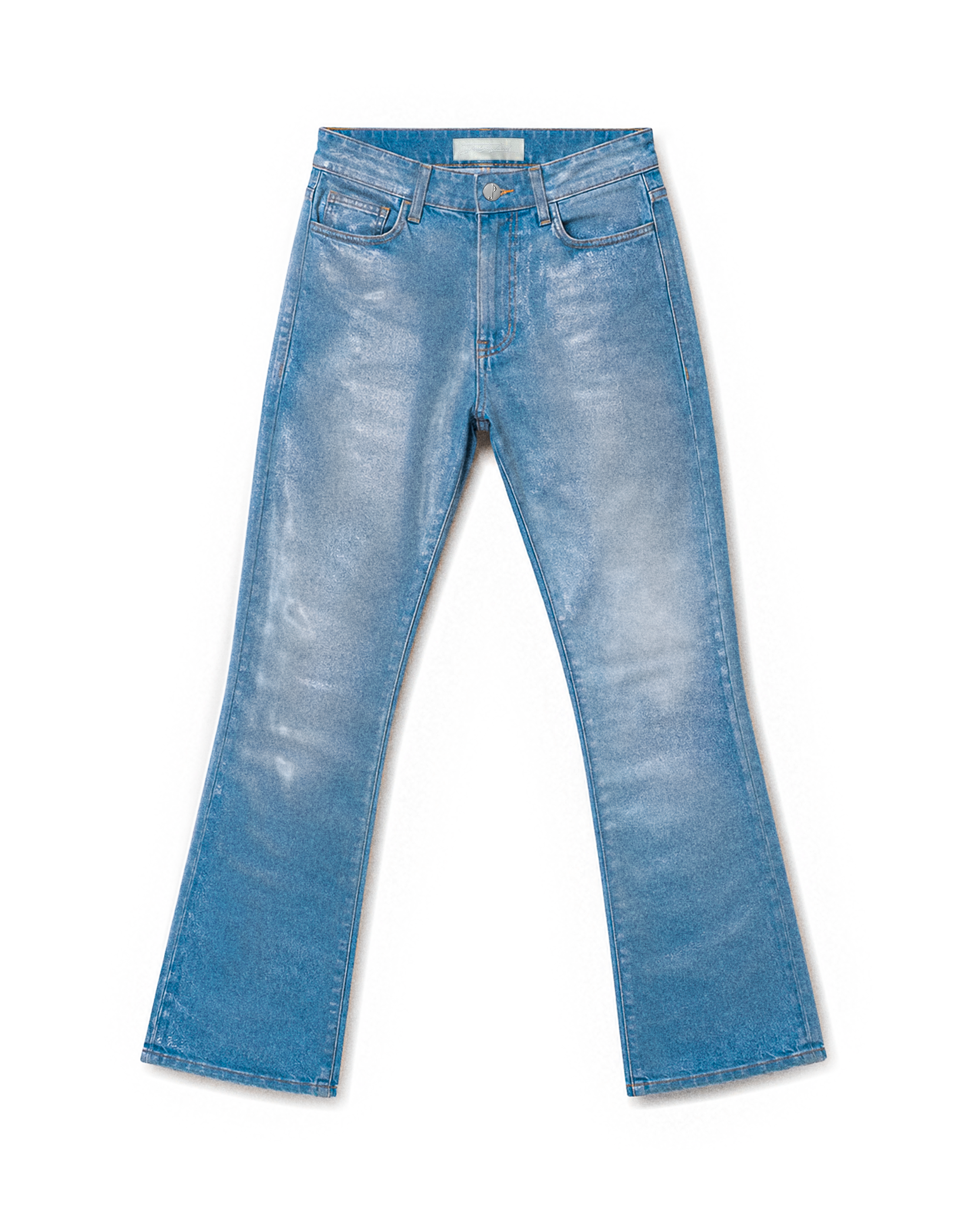 Waxed Bruce Denim in Light Blue