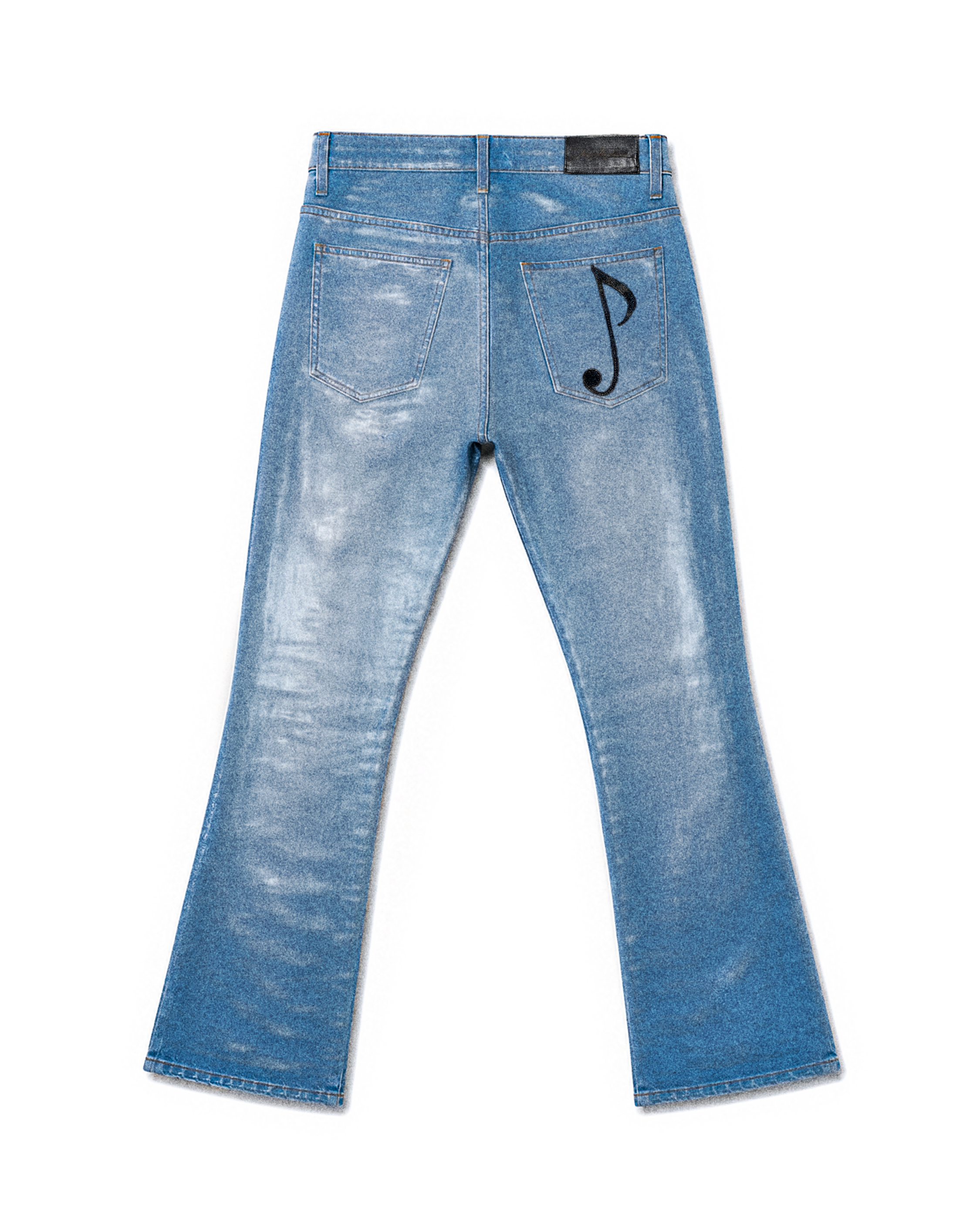 Waxed Bruce Denim in Light Blue
